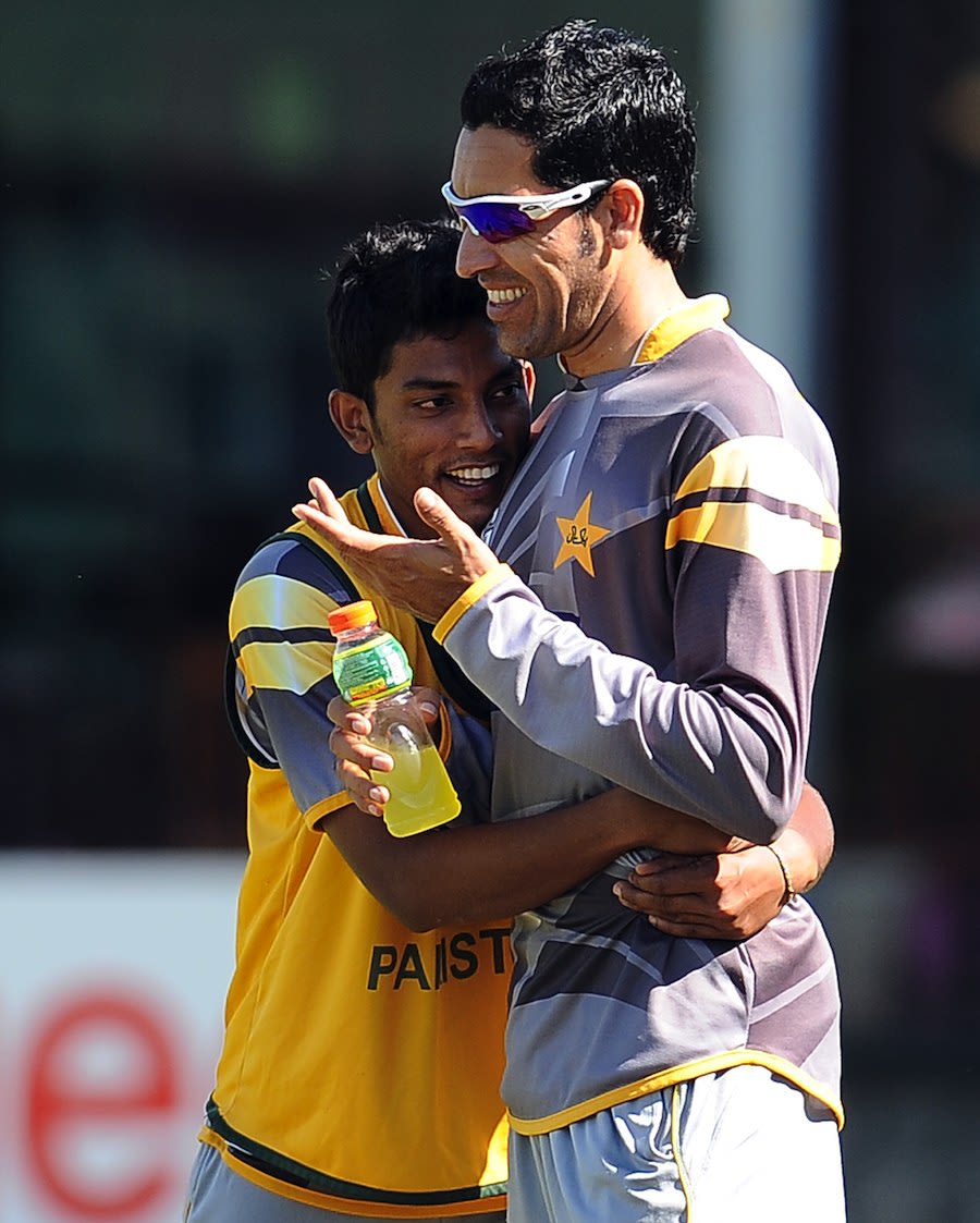 Umar Gul and Raza Hasan share a light moment