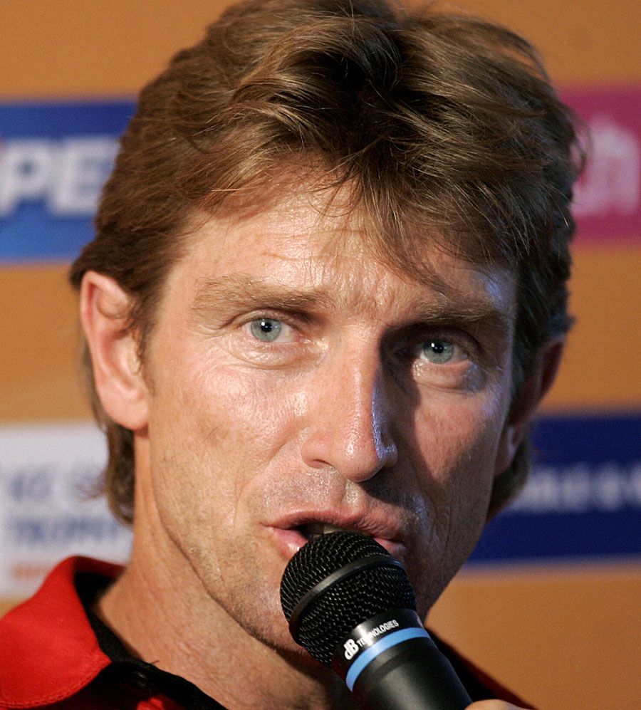 Kevin Curran speaks to the media