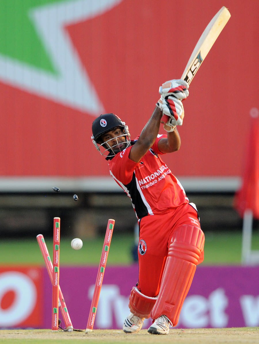 Adrian Barath was bowled for a duck