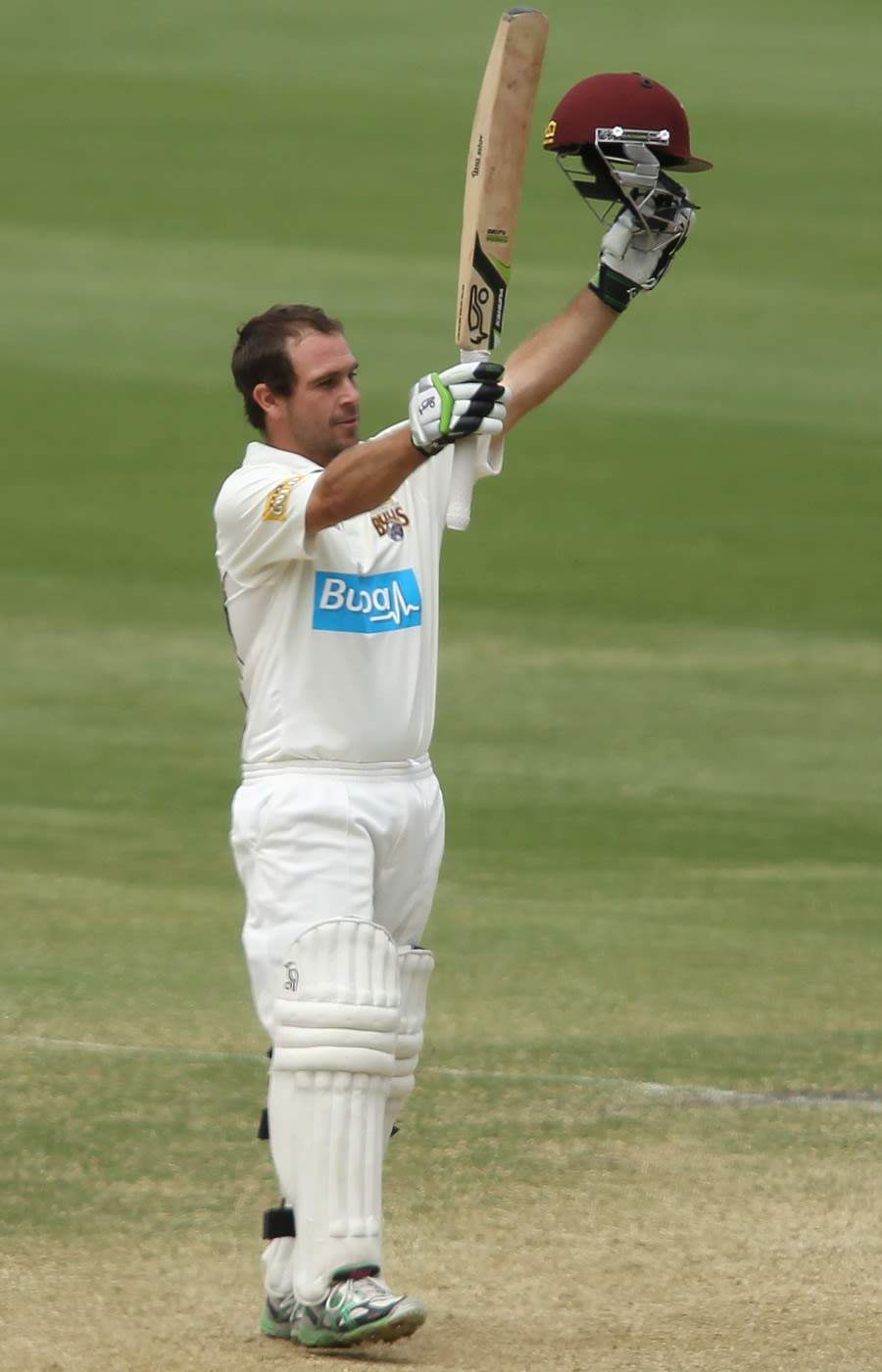 Wade Townsend celebrates his century
