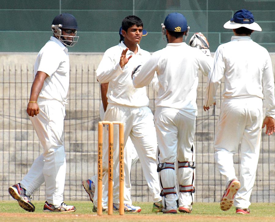 Akshay Darekar took four wickets in the second innings