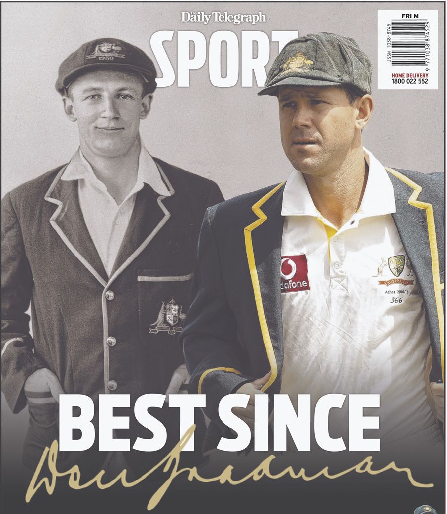 Australia's <i>Daily Telegraph</i> pays tribute to Ricky Ponting
