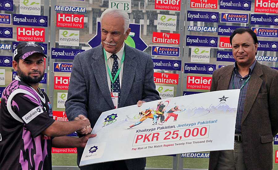 Farrukh Shehzad was the man of the match against Lahore Eagles