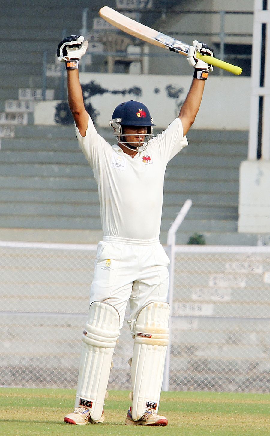 Hiken Shah scored his third century in three Ranji matches