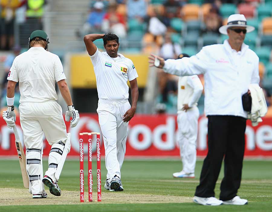 Chanaka Welegedara had Phillip Hughes caught off a no-ball