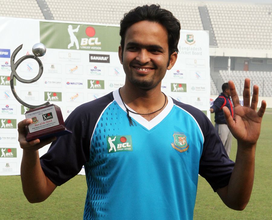 Saqlain Sajib was named Man of the Match