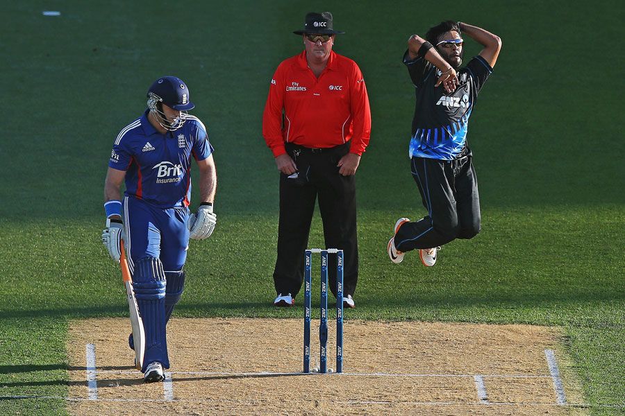 Ronnie Hira delivers the ball