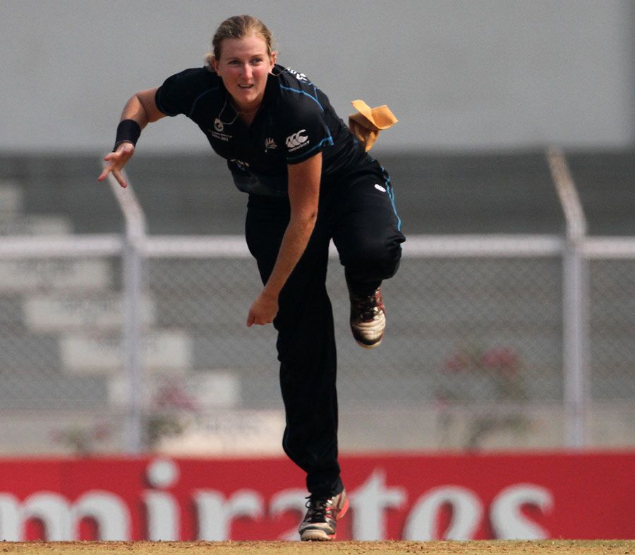 Morna Nielsen was the most successful of the New Zealand bowlers