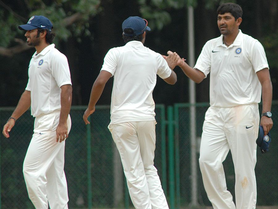 The India A spinners made the Australians follow-on