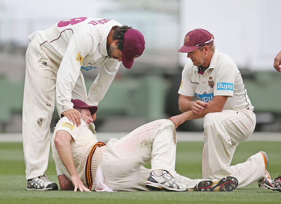 Matthew Gale injured his knee