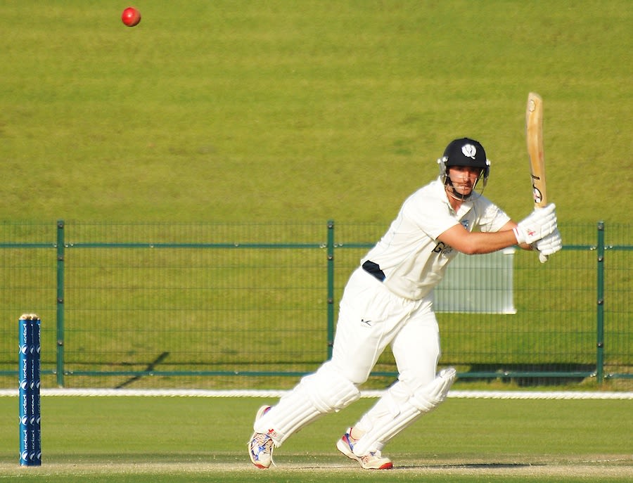 Gordon Drummond plays a shot on the off side