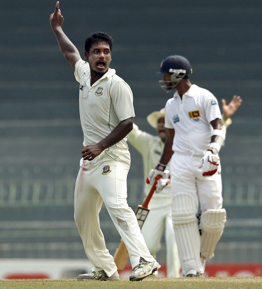 Abul Hasan got the big wicket of Kumar Sangakkara