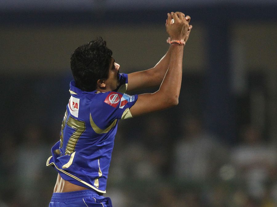 Siddharth Trivedi takes the catch of Adam Gilchrist