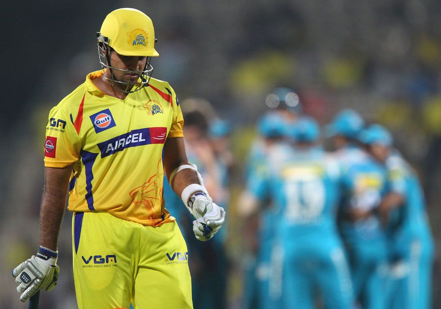 S Anirudha trudges back after being dismissed