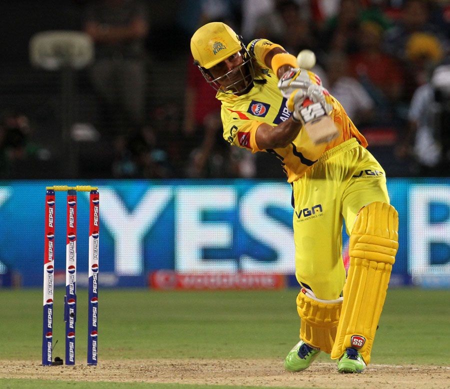 S Badrinath launches to the leg side
