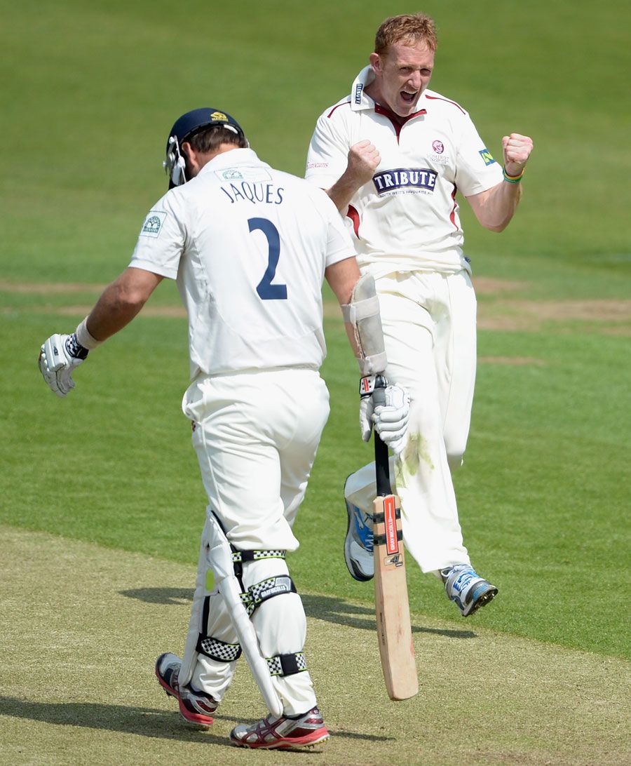 Steve Kirby dismissed Phil Jaques just before lunch