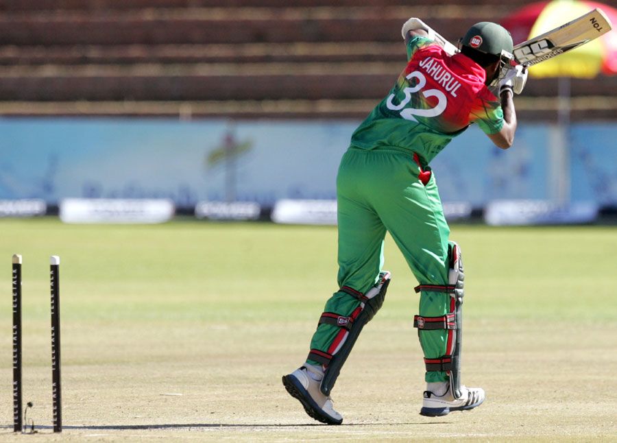 Jahural Islam has his middle stump flattened