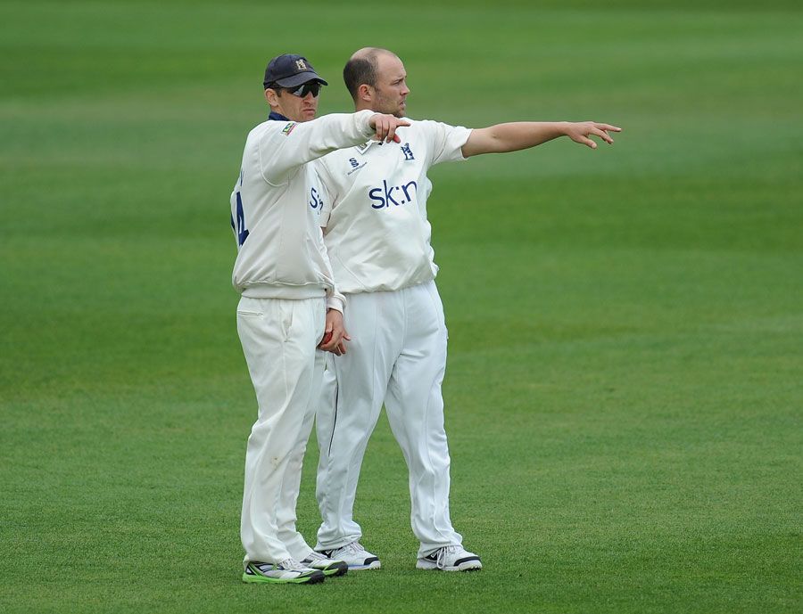 Jim Troughton had to call on Jonathan Trott's bowling