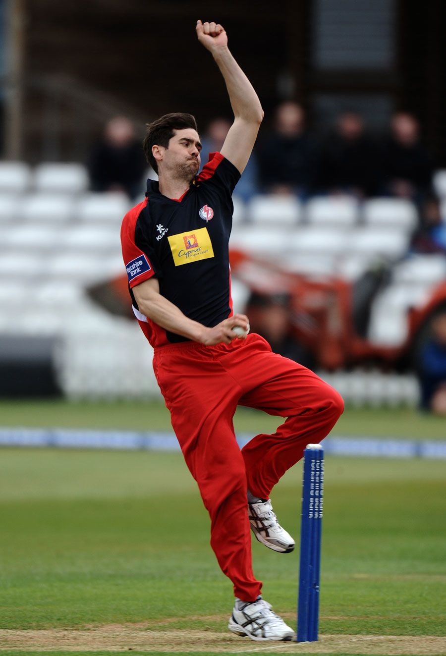 Kyle Hogg prepares to deliver the ball