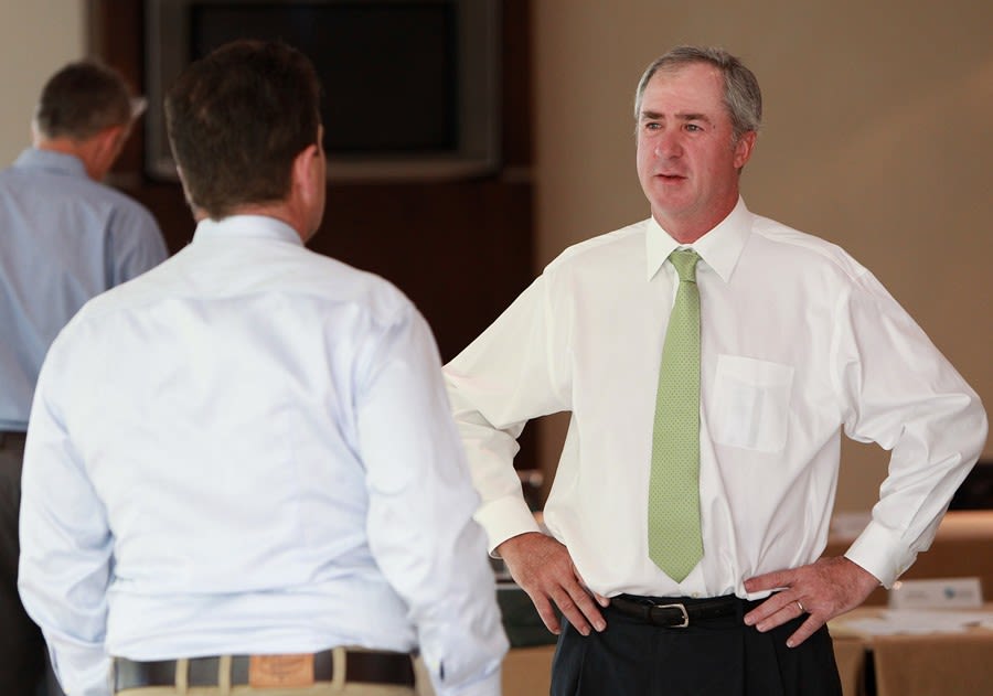 Tim May at an ICC cricket committee meeting