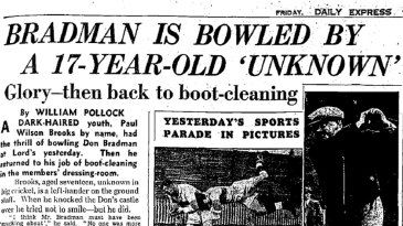 The boy who bowled Bradman