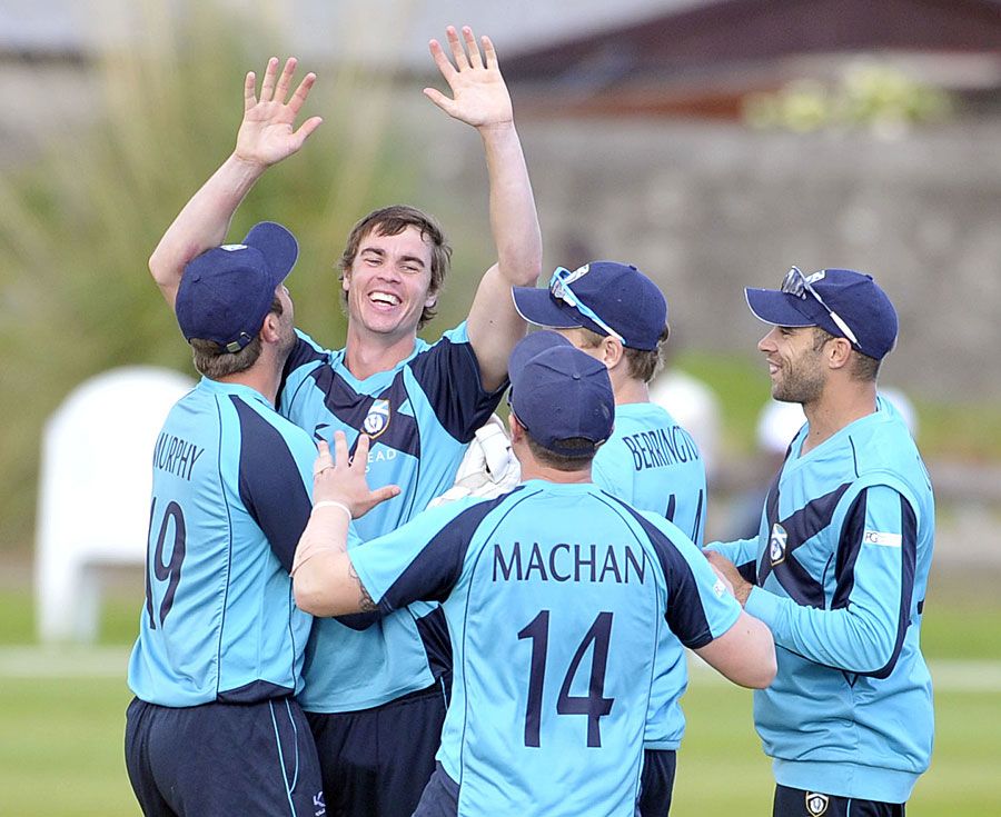 Iain Wardlaw took 4 for 43 in Scotland's win