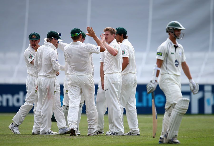 James Faulkner removed Matthew Pardoe for 57