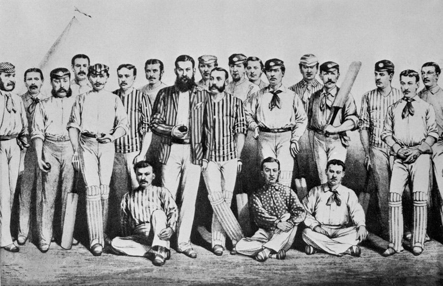 The England cricket team in 1880