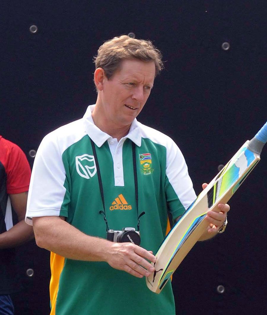 Andrew Hudson at South Africa's training session