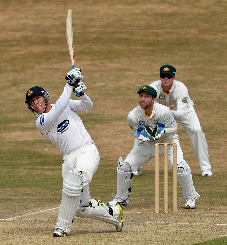 Rory Hamilton-Brown lofts down the ground