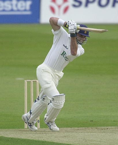 Derby opener Stubbings with a lovely off drive