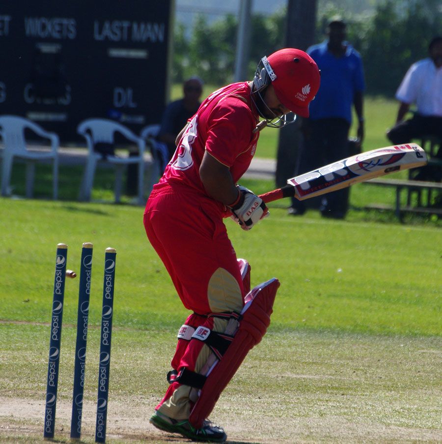 Hiral Patel was bowled for a duck off the second ball of the match