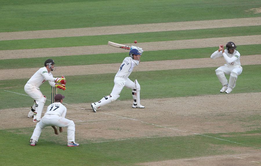 Neil Dexter propped up Middlesex with an unbeaten 77