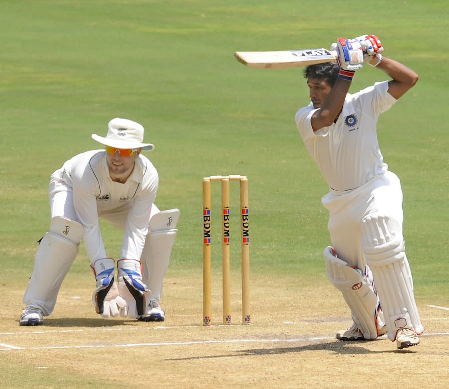 VA Jagadeesh guides one on the off side