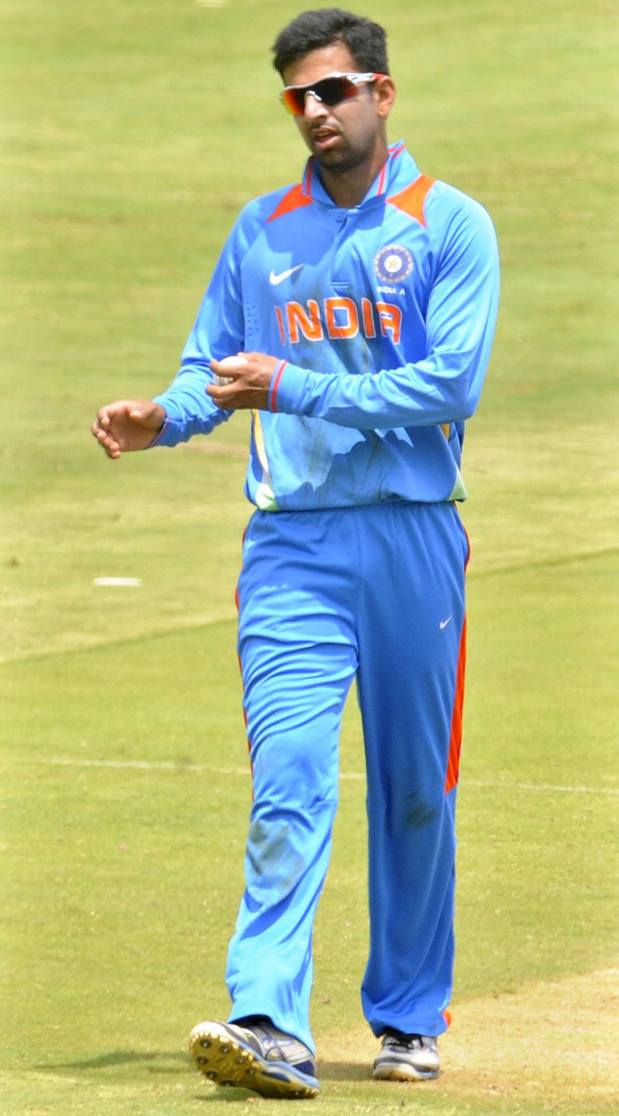 Ashok Menaria finished with 3 for 43