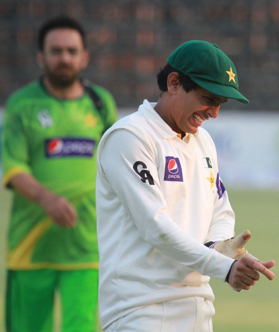 Adnan Akmal was struck on his finger