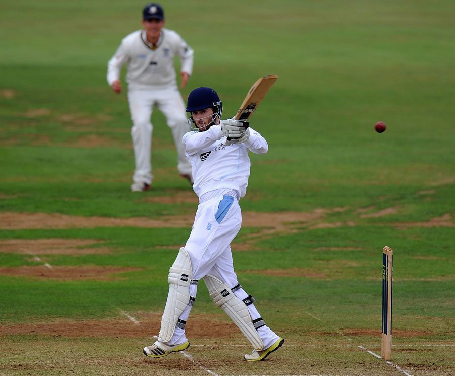 Paul Borrington top scored for Derbyshire