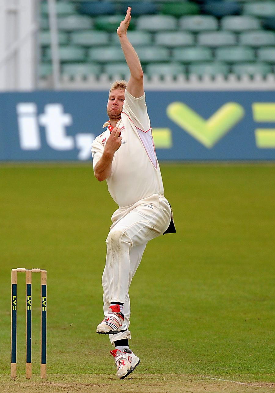 Matthew Hoggard in action during his final first-class match