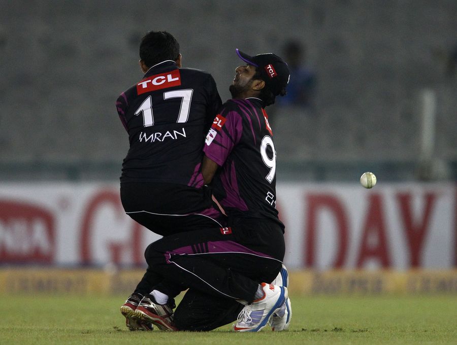 Imran Khalid and Ehsan Adil collided while attempting a catch