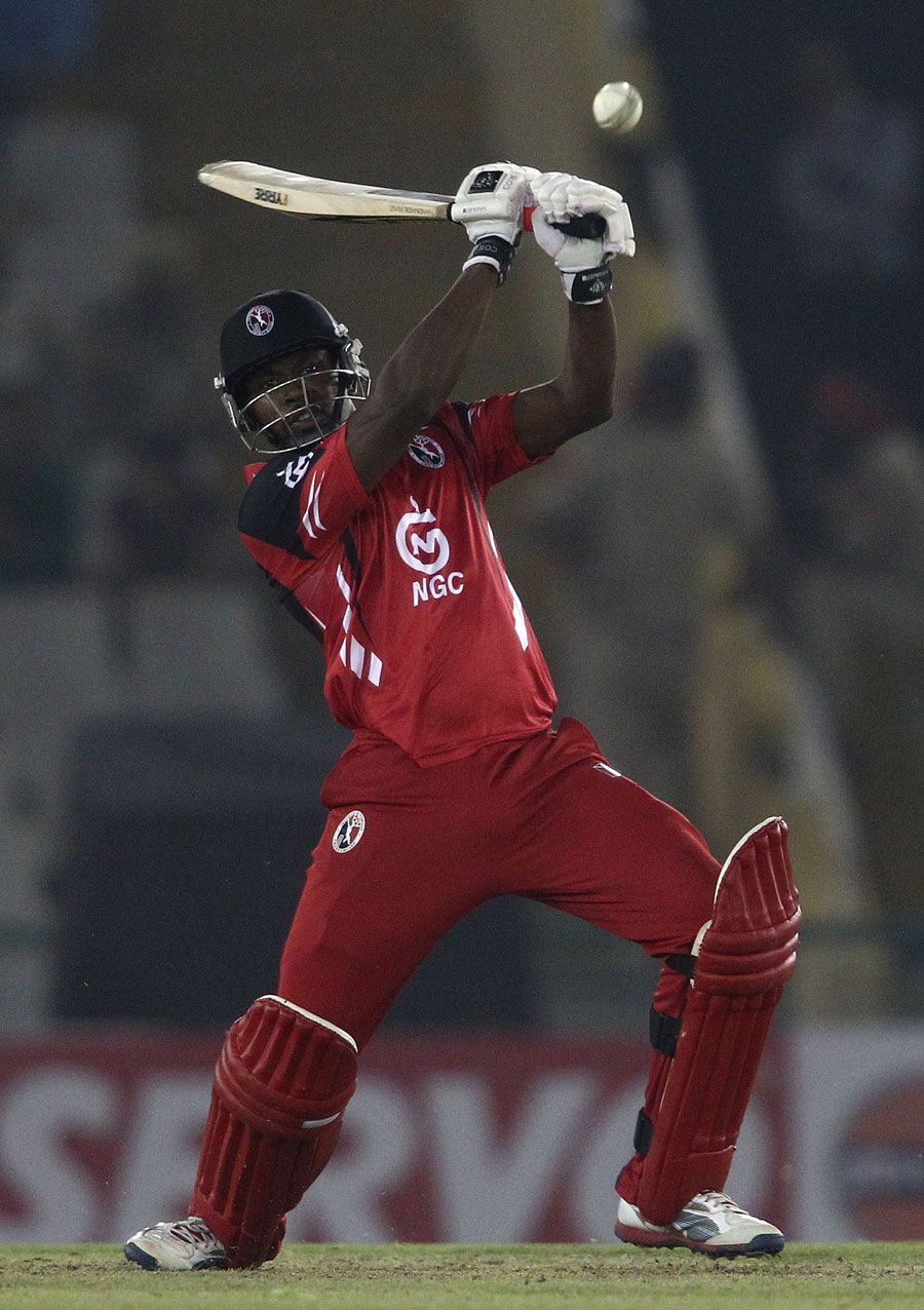 Navin Stewart slogs over cover