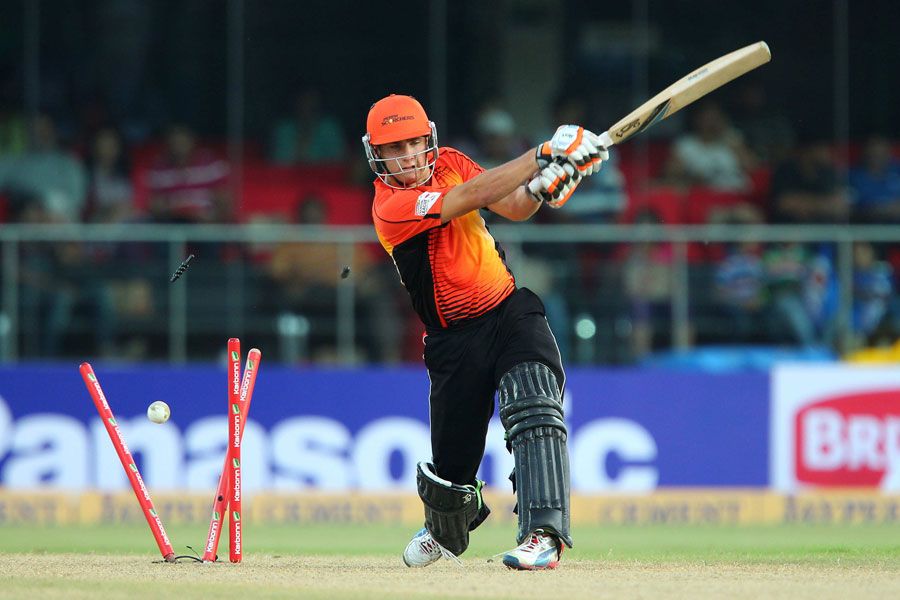 Tom Triffitt's stumps were castled by Rishi Dhawan