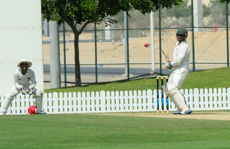 Kenya's No. 10 batsman Hiren Varaiya scored a stubborn 35
