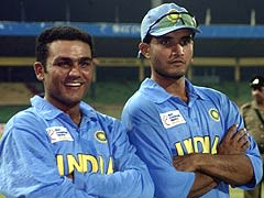 Sourav Ganguly and Virender Sehwag