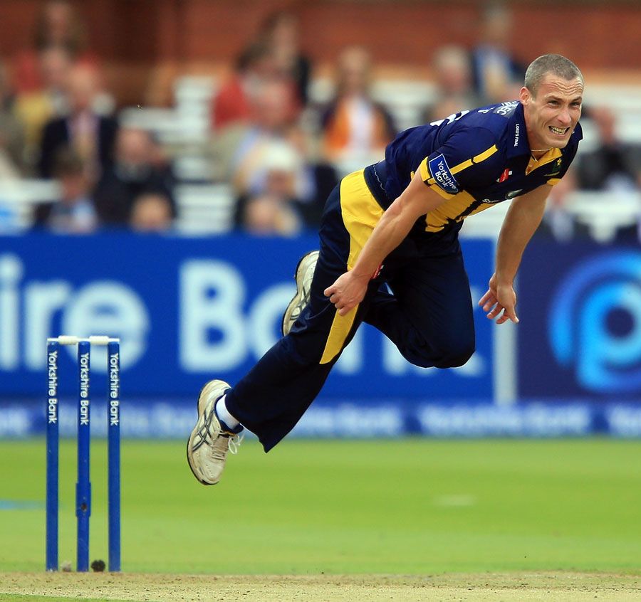 Simon Jones in his final appearance for Glamorgan