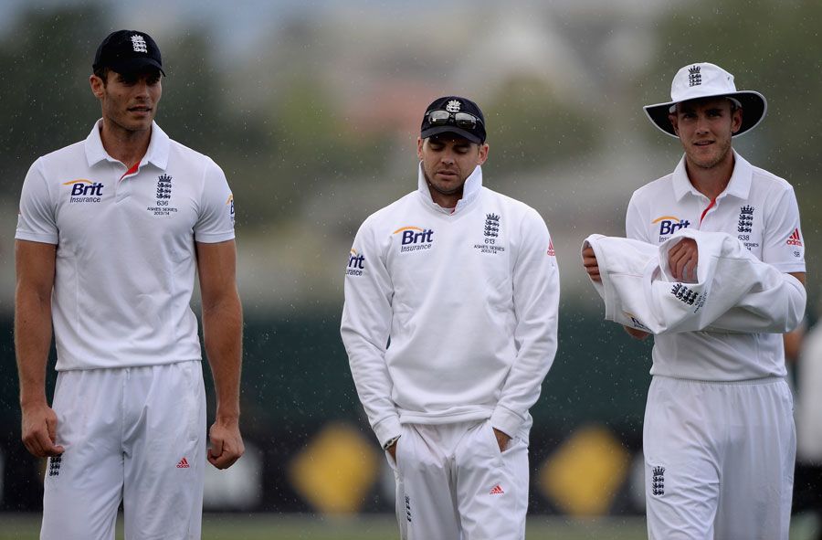 Chris Tremlett, James Anderson and Stuart Broad got a workout