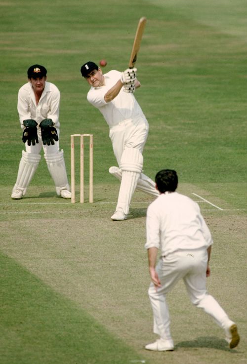Colin Cowdrey batting for Old England