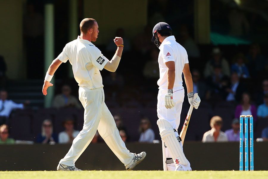 Alastair Cook became Nicholas Bills' third first-class wicket