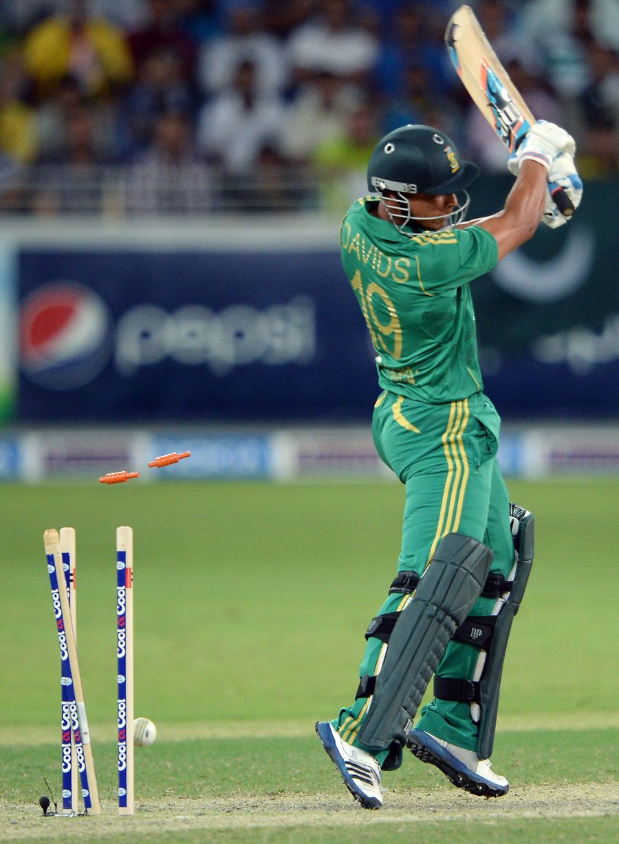 Henry Davids was bowled by Sohail Tanvir