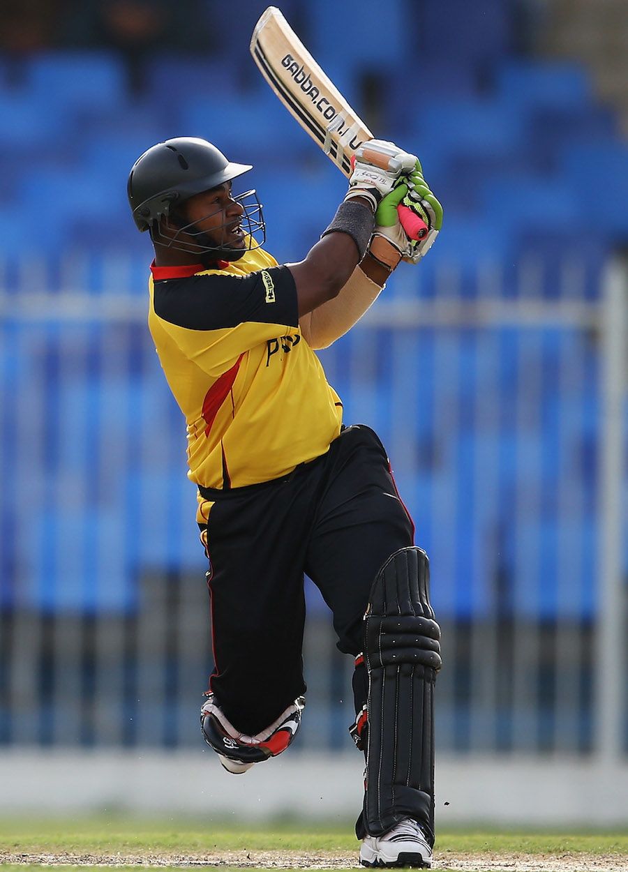 Tony Ura whips one to the leg side