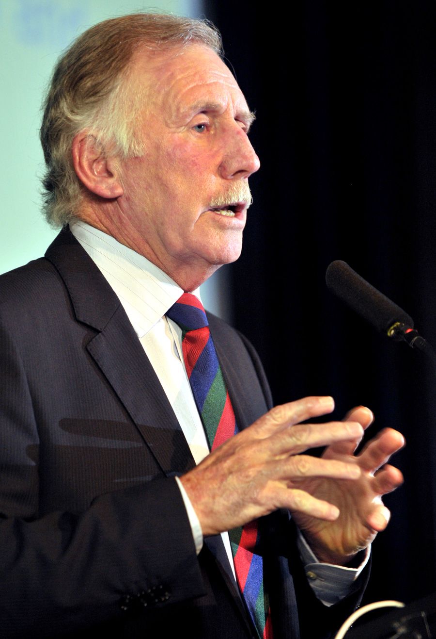 Ian Chappell speaks at the ESPNcricinfo for Cricket Summit in Brisbane